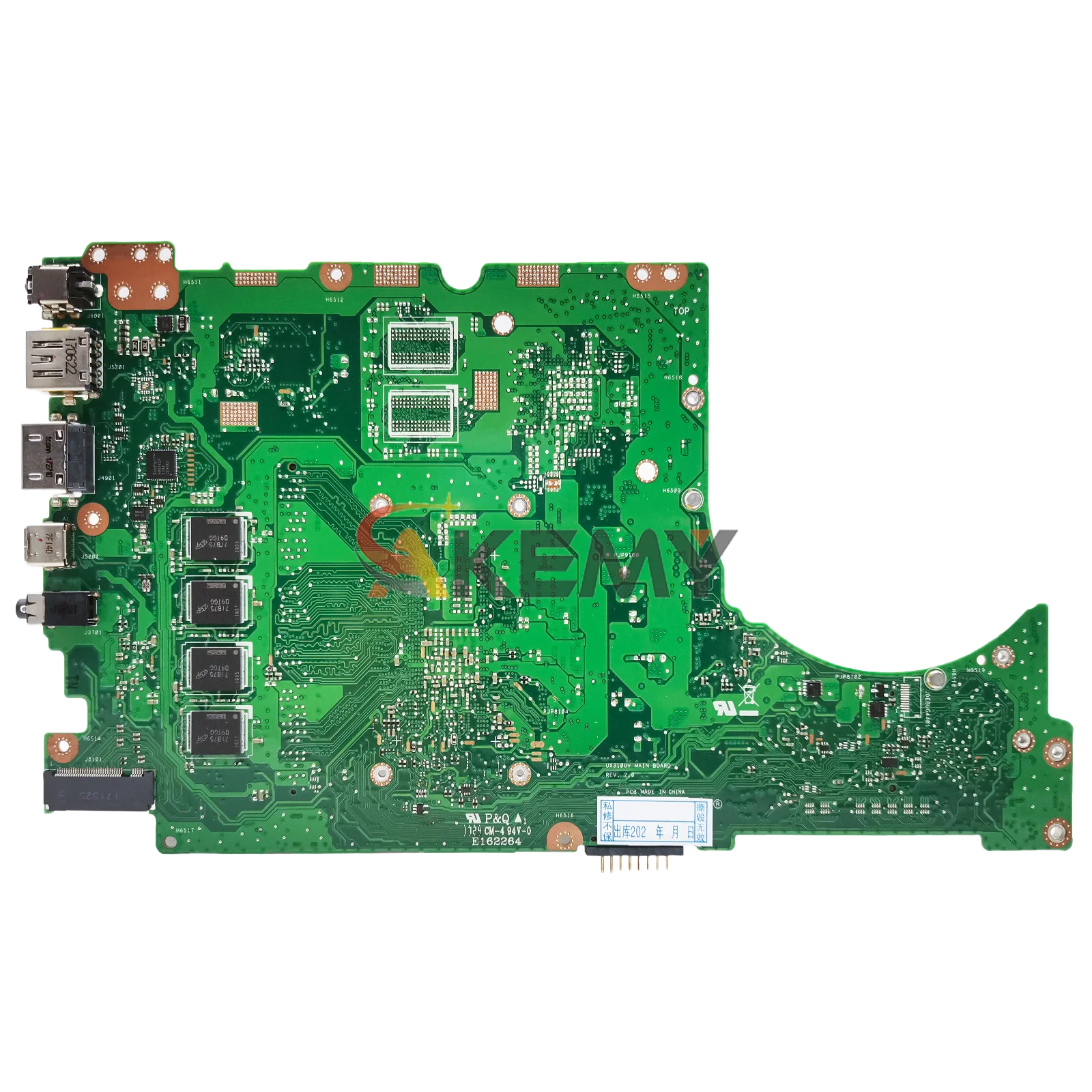 Placa base para ordenador portátil UX310UA para ASUS U3000U UX310UFR UX310UQK UX310UV RX310U UX310UAK UX310UQR UX310UQ con CPU I3 I5 I7 - imagen 3