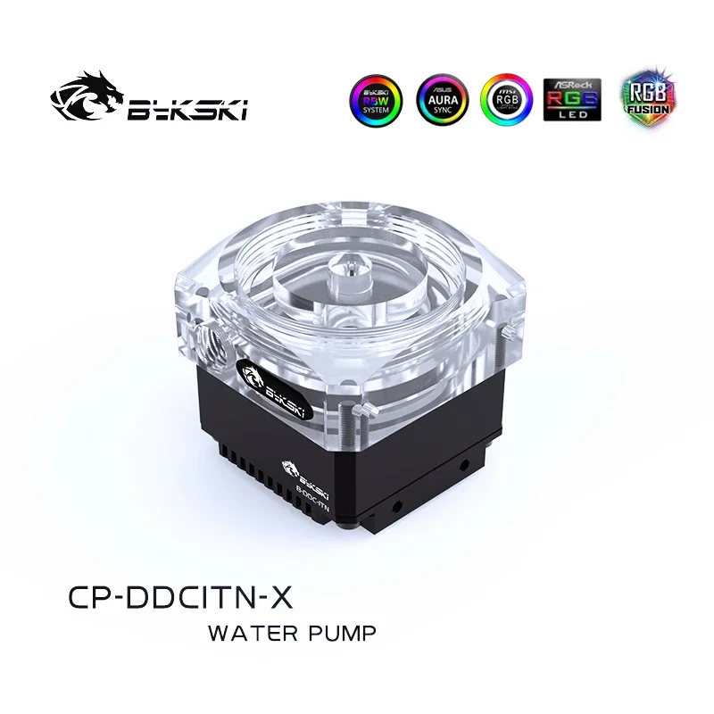 Bykski-bomba DDC silenciosa de acrílico RGB, cabezal de salida de 4 metros, flujo de 450L/H, velocidad máxima de 4000RPM, CP-DDCITN-X - imagen 5