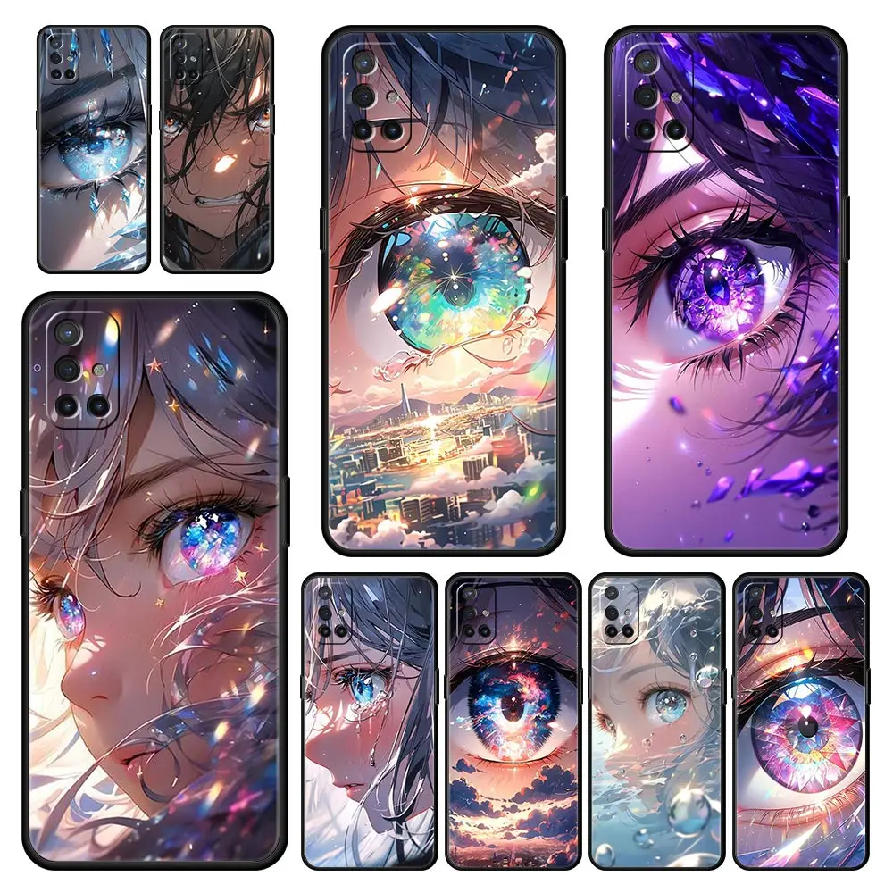 Funda de teléfono para OnePlus 12, 11, 10, 9 Pro, 9T, 12R, 10R, 9R, 9RT, 10T, 8T, 8, 7, 6T, 7T, Nord 2T, CE 2, 5G, N200, N10, arte de ojos bonitos, dibujos animados