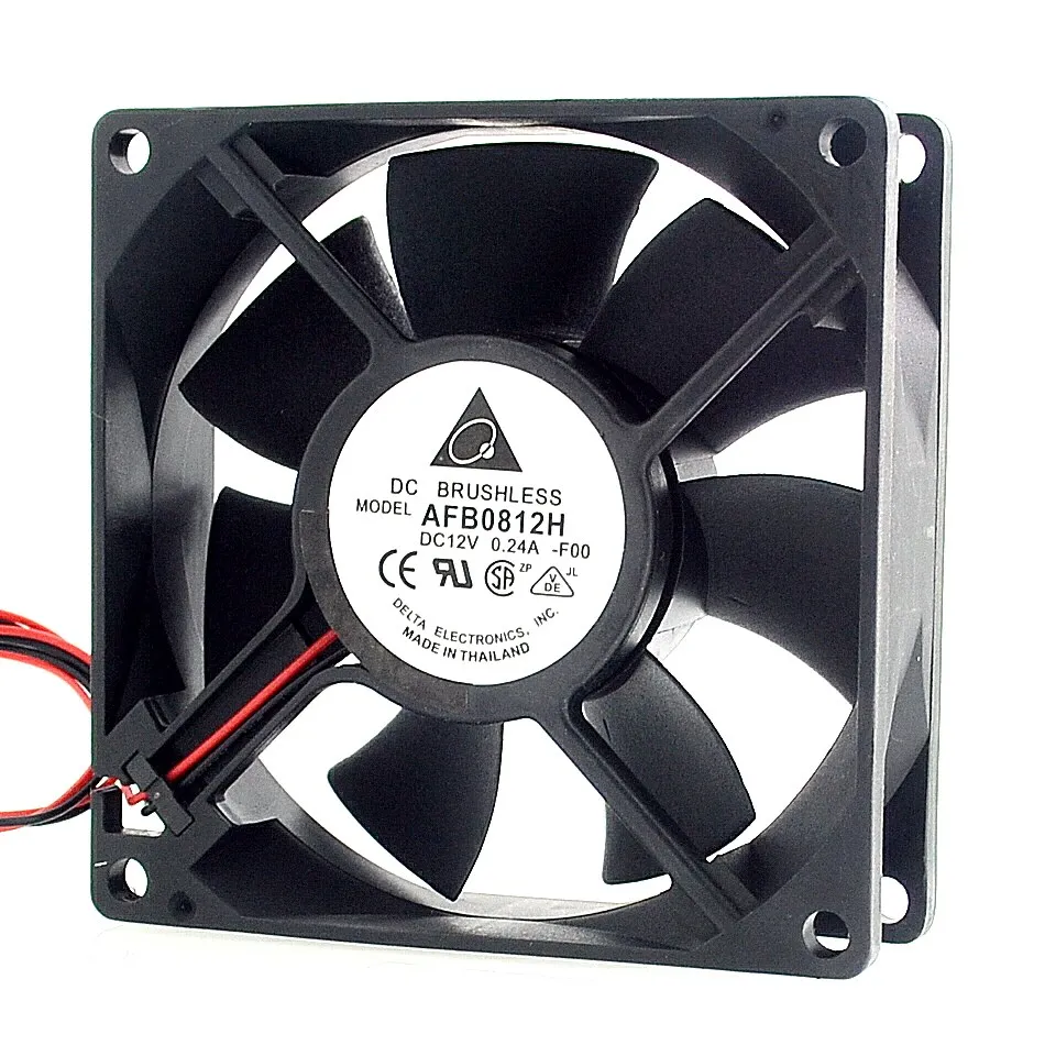 AFB0812HH 8CM 80MM 80*80*25MM 8025 DC 12V 0.30A 2P O 3P ventilador de refrigeración inversor de servidor para Delta