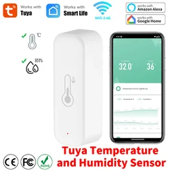 Tuya Termómetro Inteligente WiFi, Higrómetro con Alarma Remota