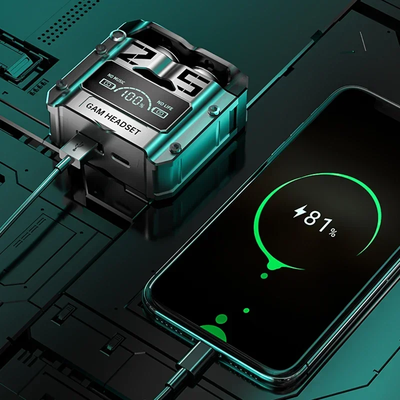 Auriculares inalámbricos M25 TWS con Bluetooth, cascos con Control táctil, reducción de ruido, estéreo, resistentes al agua, con micrófono - imagen 3