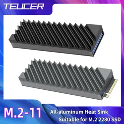 TUECER Disipador SSD M.2 NVMe 2280 de aluminio, doble cara