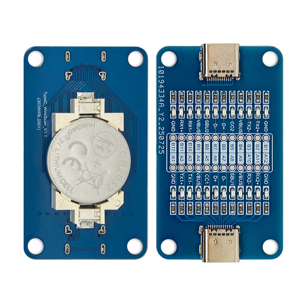 Probador de cables portátil tipo C con indicador LED de doble cabezal de detección completa de 24 pines para cable de carga rápida tipo C - imagen 2