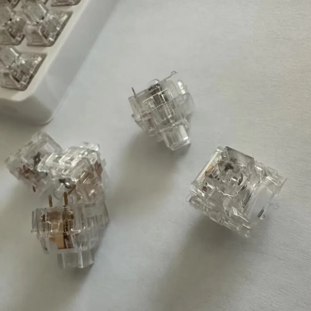 Interruptor lineal transparente de cristal Ice Core V3, conmutador de 3 pines, 45g, RGB, a prueba de polvo, intercambio en caliente para teclado mecánico personalizado, interruptores MX - imagen 2