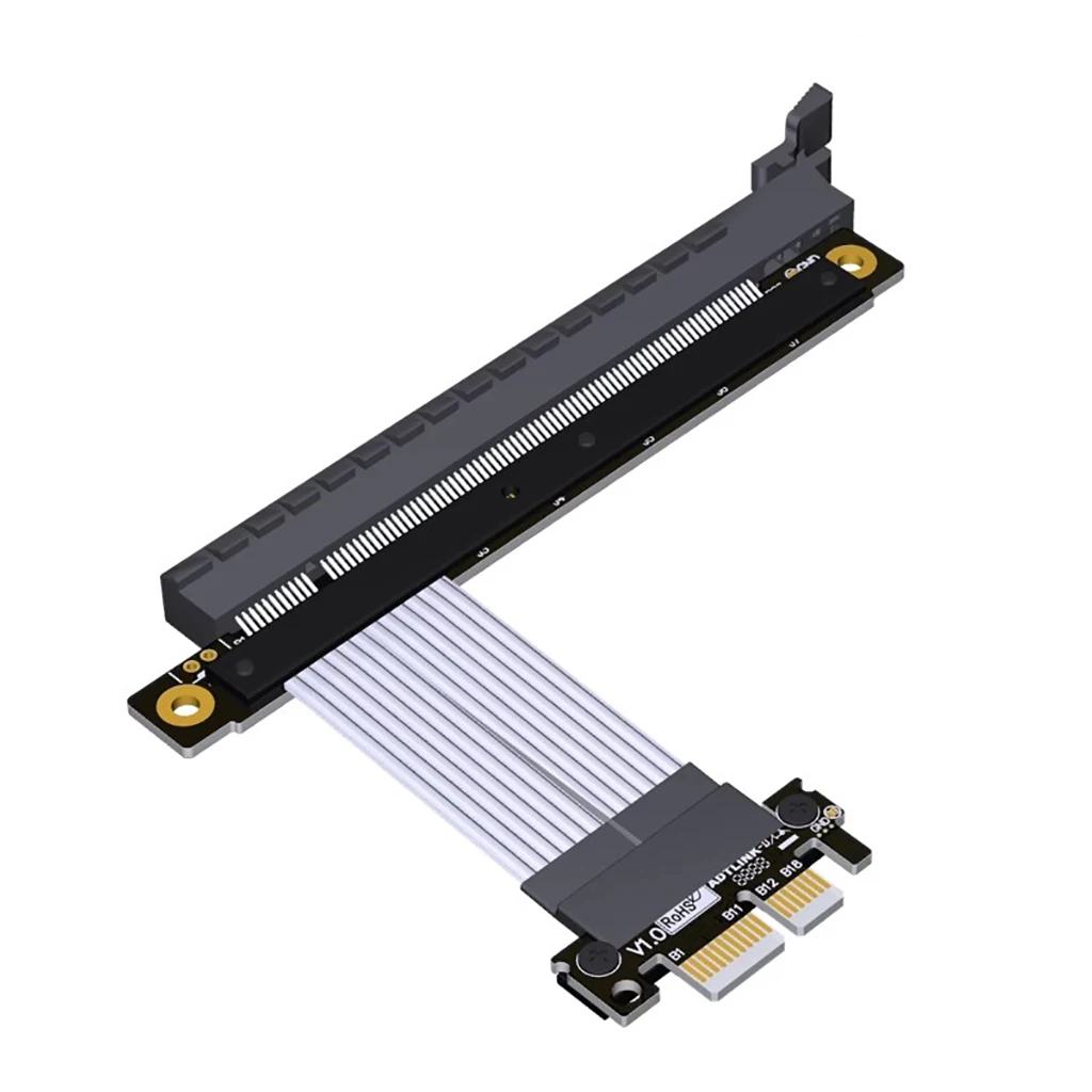 Cable de extensión PCIE 4,0x1 a x16, adaptador elevador macho a hembra Gen4 para extensión GPU, compatible con tarjeta PCIE x16 RAID SSD - imagen 4