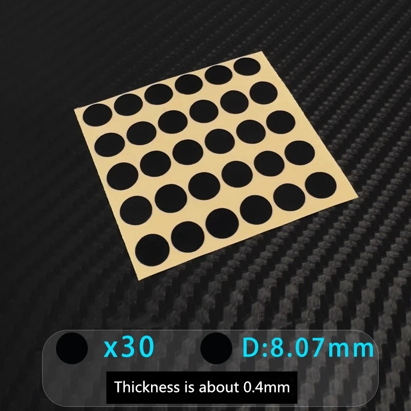 Patines de ratón universales de punto redondo pequeño, suaves, personalizados, resistentes al desgaste, PTFE, pies deslizantes, espesor de 0,4mm - imagen 2