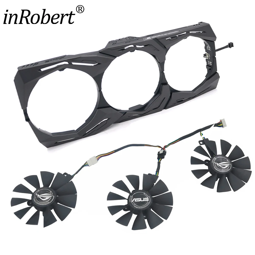 Para ASUS AREZ ROG Strix RX VEGA56 VEGA64 580 590 480 OC Edition ventilador de refrigeración de tarjeta gráfica 87MM FDC10U12S9-C FDC10H12S9-C