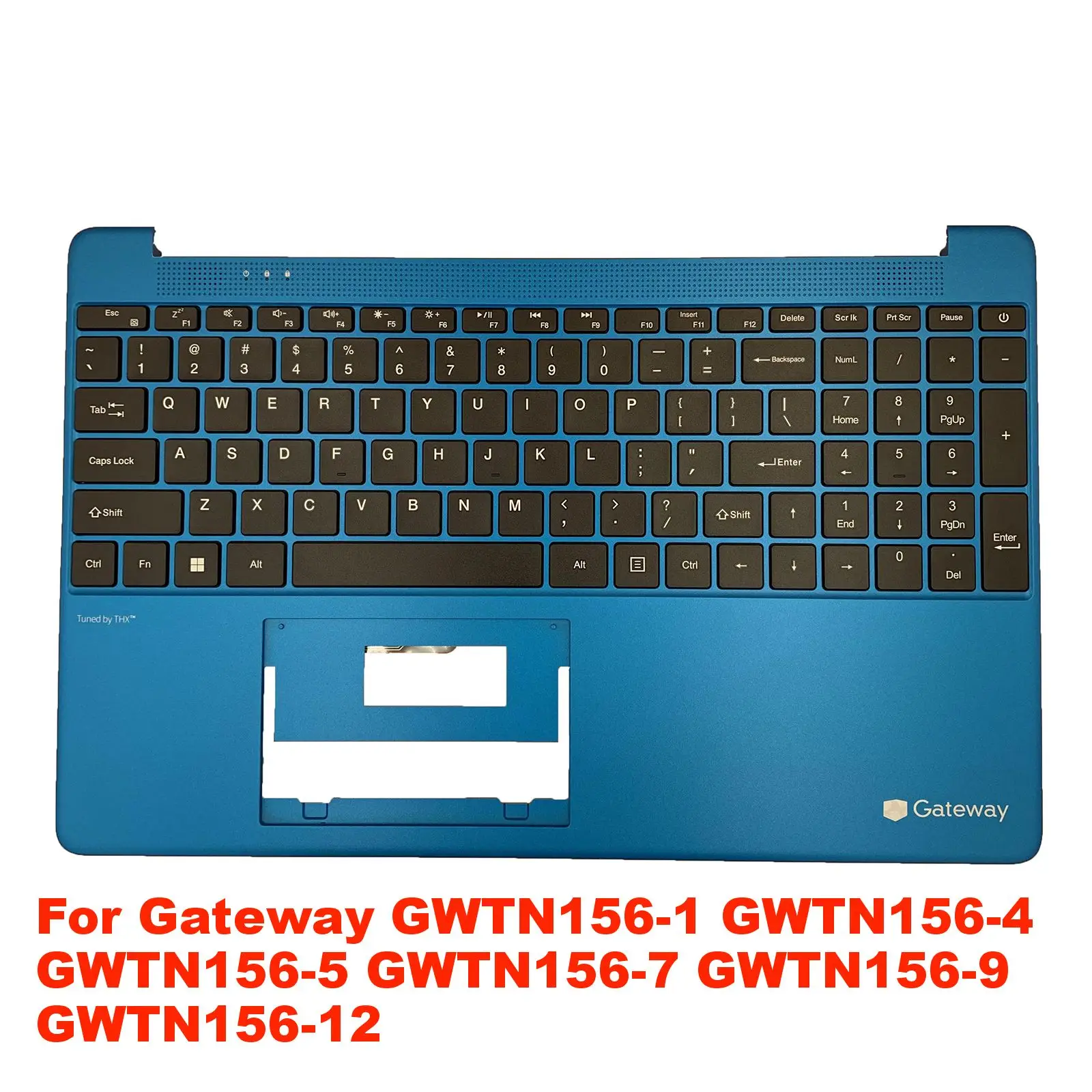 Cubierta superior de reposabrazos para Gateway, cubierta de teclado azul para GWTN156-1BK, GWTN156-4, GWTN156-5BL, GWTN156-7, N15CS9 - imagen 2