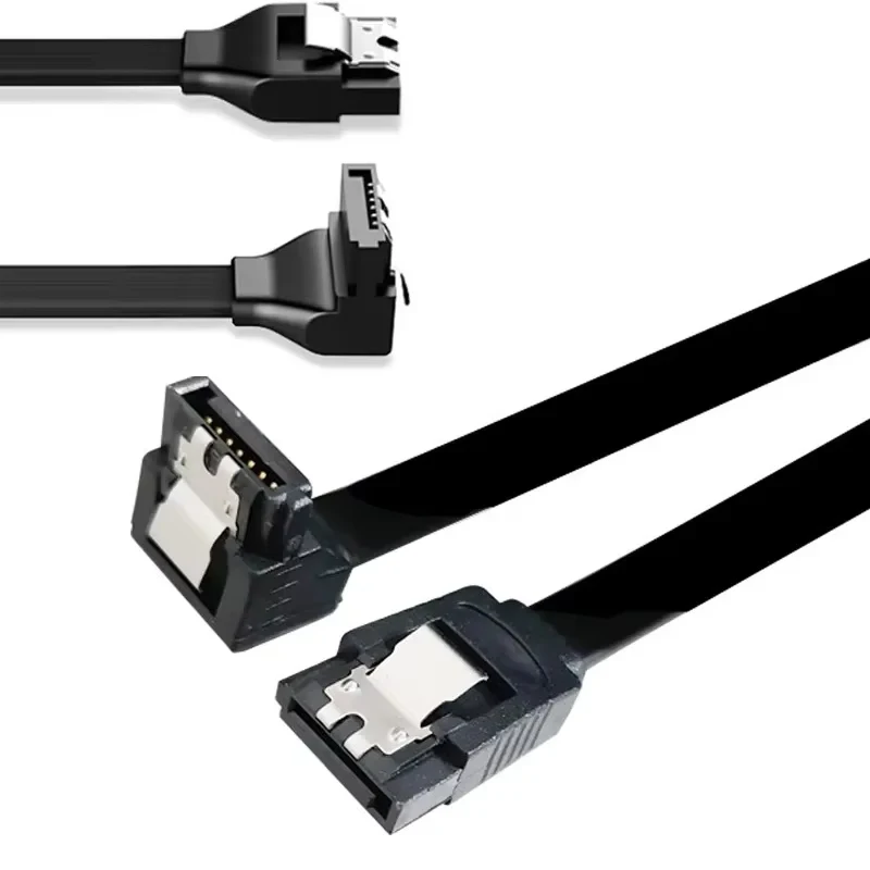 1/2 Uds 40CM SATA 3,0 Cable de datos adaptador de Cable Sata III de alta velocidad convertidor de conexión para SATA HDD SSD unidad de CD escritor de escritorio