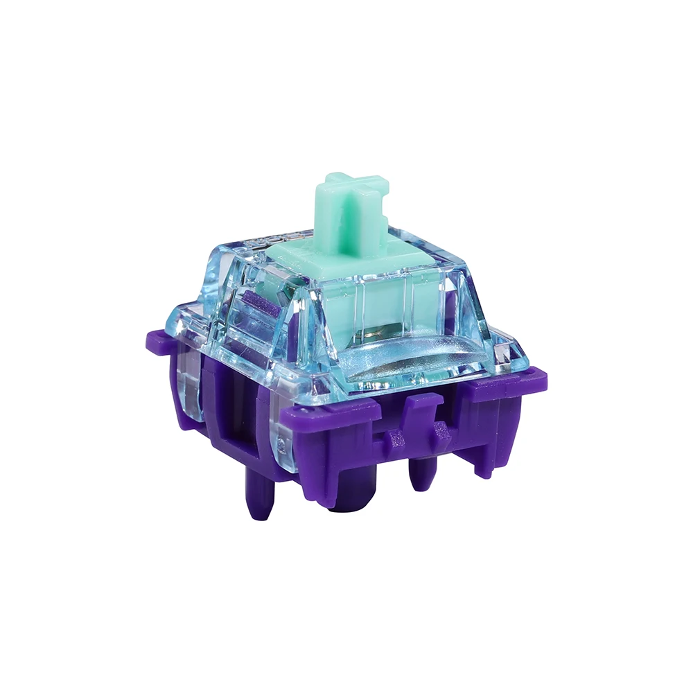 Teclado mecánico GK61 Anne Pro 2, conmutador Gopolar Azure Dragon, V3, 5 pines, 63g, 18mm, resorte de dos etapas, Lubed de Gateron