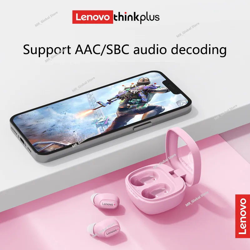 Lenovo XT62 Auriculares Inalámbricos Bluetooth 5.3 Baja Latencia
