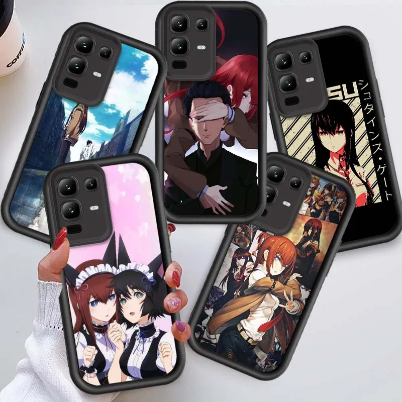 Kurisu Makise-funda de Anime para Infinix Note 12 G96 2023 30 40 50 40S 50X VIP Pro Plus 5G, funda de teléfono con escalera ocular