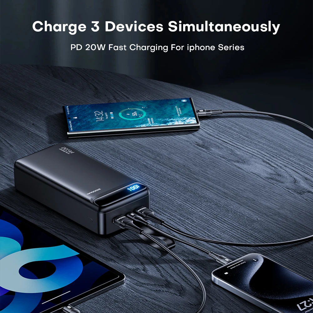 Banco de energía 20000mAh PD tipo C carga rápida Powerbank 10000mAh batería externa cargador portátil PoverBank para iPhone 12 11 Xiaomi - imagen 3