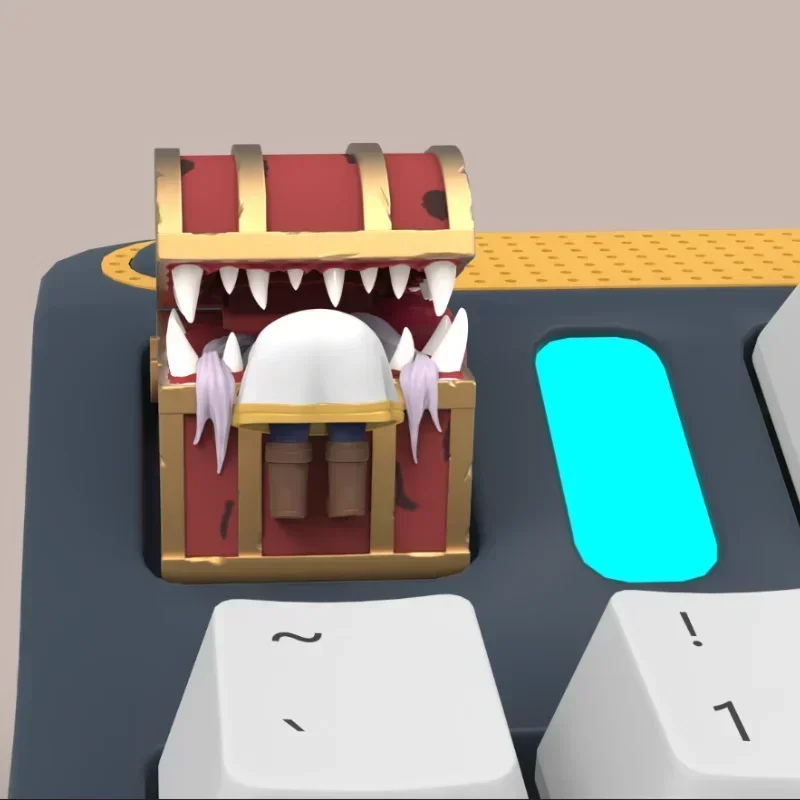 Frieren: Beyond Journey's End Keycap personalizado 3D resina aventura serie Teclado mecánico teclas eje transversal Artisan Keycaps - imagen 2