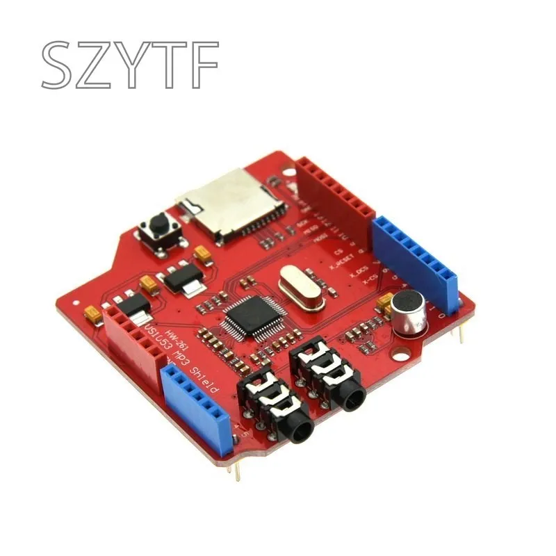 VS1053 VS1053B reproductor de Audio estéreo MP3 Shield decodificador de registro Módulo de desarrollo con ranura para tarjeta TF para Arduino UNO R3 One - imagen 5