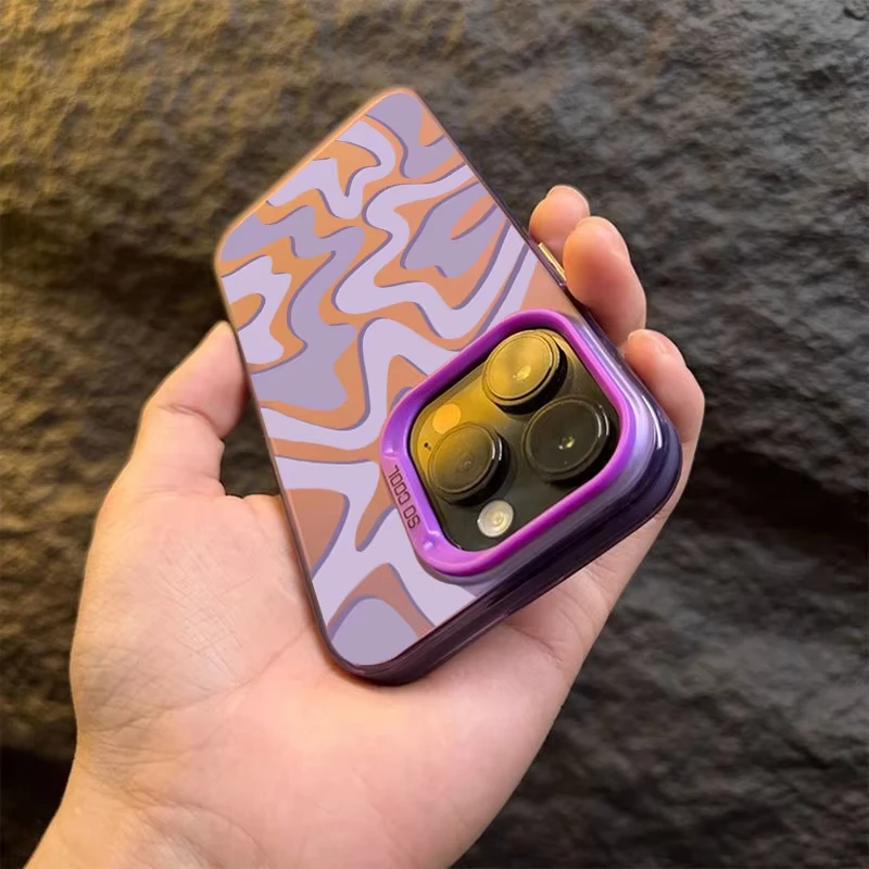 Funda de teléfono negra con ondas de agua para Samsung Galaxy S25 Ultra S24 S23 S22 S21 Plus S20 FE A55 A54 A35 A15 contraportada a prueba de golpes - imagen 5