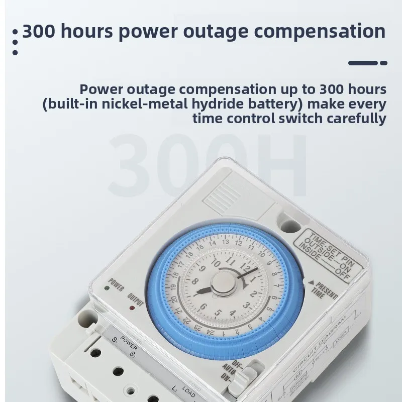 Temporizador analógico mecánico TB35N TB388 con interruptores de batería interruptor de luz relé de Control de tiempo - imagen 3