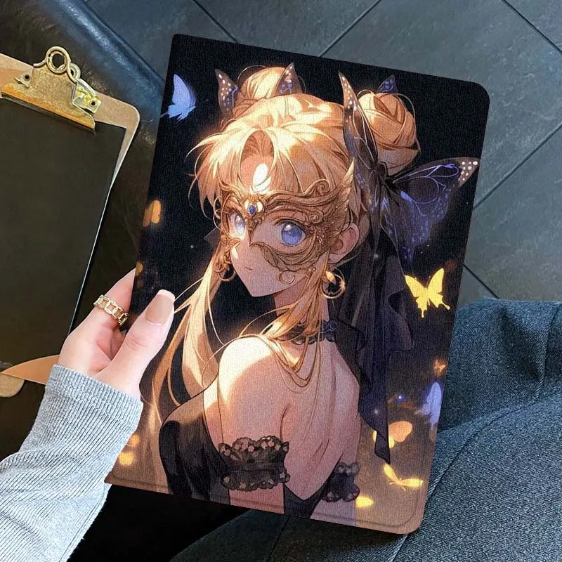Cool Anime Girl para iPad Pro Air Mini 1 2 3 4 5 6 7 7th 8th 9th M2 10,2 9,7 10,5 10,9 11 12,9 13 pulgadas funda para tableta