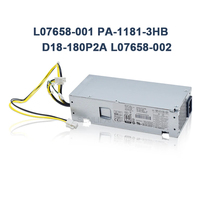 Nuevo adecuado para HP 280 G3 400 G5 SFF 180W D18-180P2A L07658-002 L07658-001 PA-1181-3HB fuente de alimentación conmutada auténtica