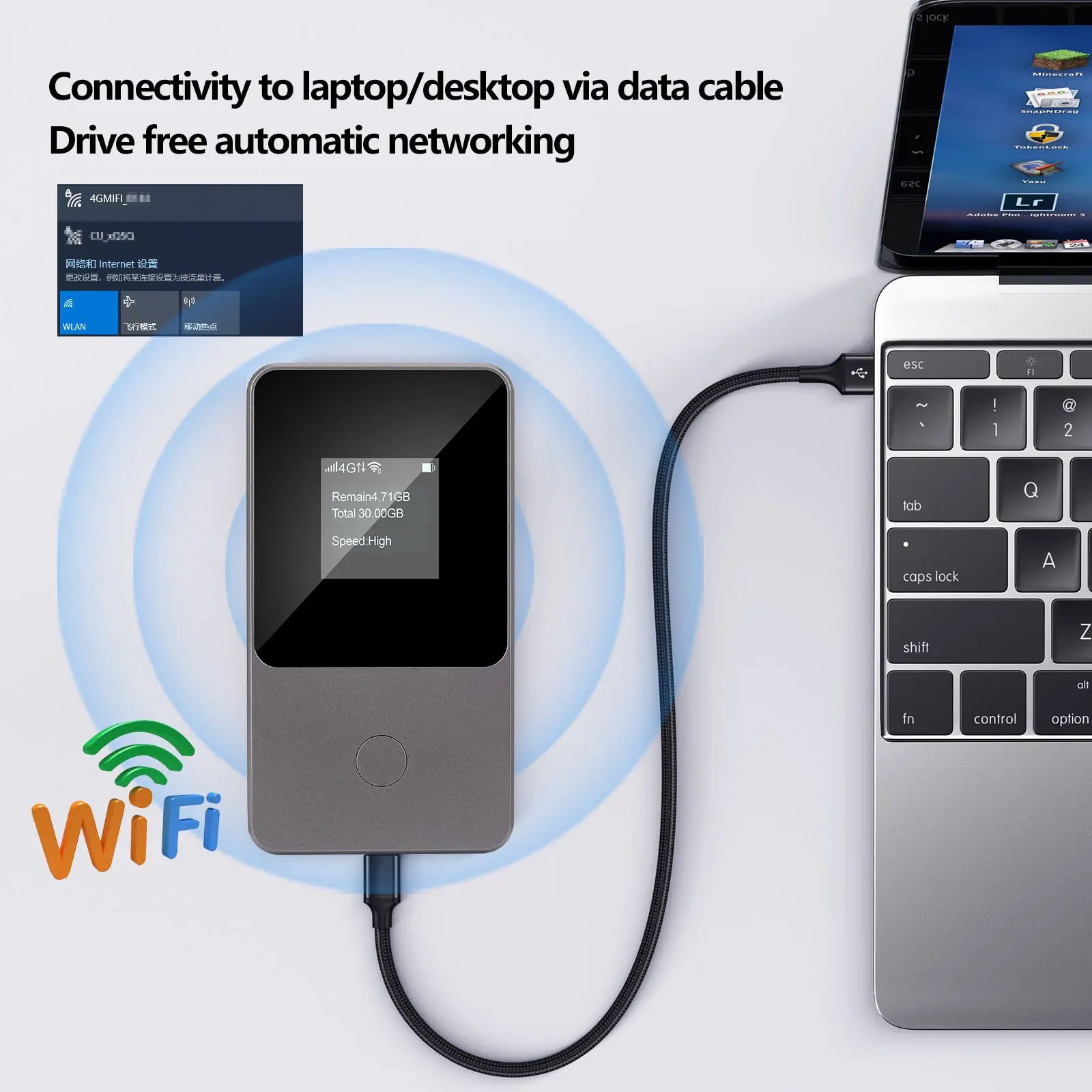 KuWfi-enrutador WiFi 4G LTE de 150Mbps, 3500mAh, punto de acceso Wifi portátil para viaje, sin necesidad de tarjeta SIM, 3GB de datos, 30 días para más de 160 países - imagen 5