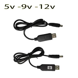 Cable USB a DC 5.5 × 2.1 mm – Entrada 5‑12 V para carga