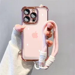 Funda Transparente Antigolpes con Cordón para Infinix Note 30/40 Pro