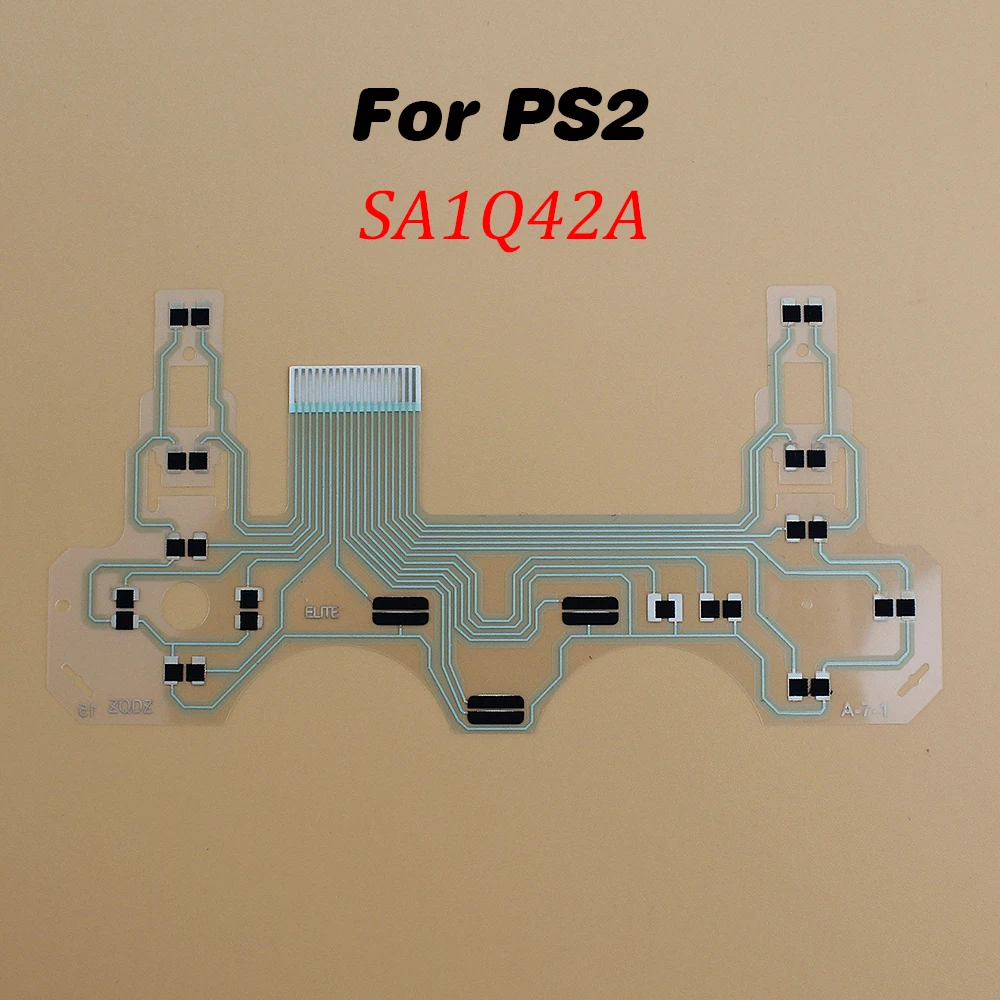 1 Juego para PS2 botón película conductora Joystick Cable flexible Kit para PlayStation2 SA1Q42A SA1Q43-A cinta de Control película de placa de circuito - imagen 2