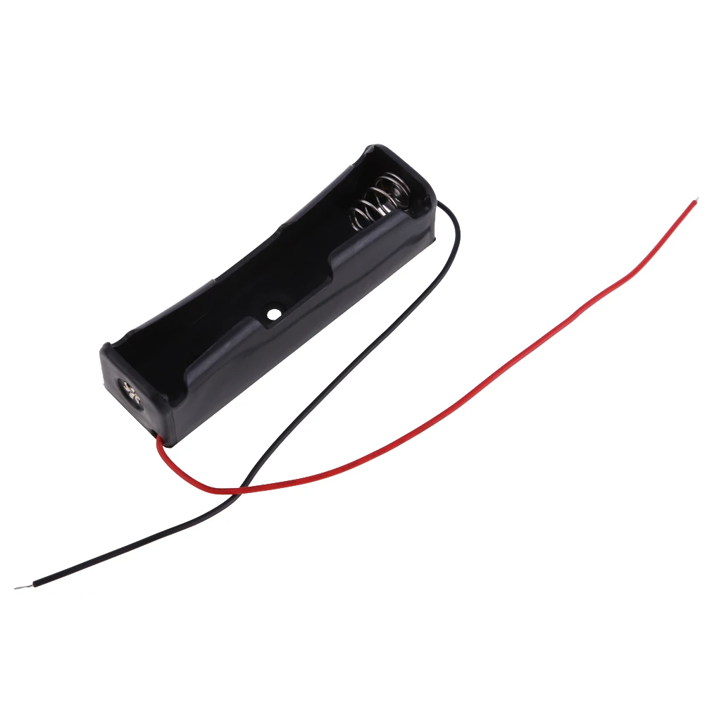 Caja de plástico para soldar/Conectar, caja de soporte con Clip, 10 piezas, 18650 batería, 3,6 ~ 4,2 V, color negro, alta calidad, nuevo - imagen 4