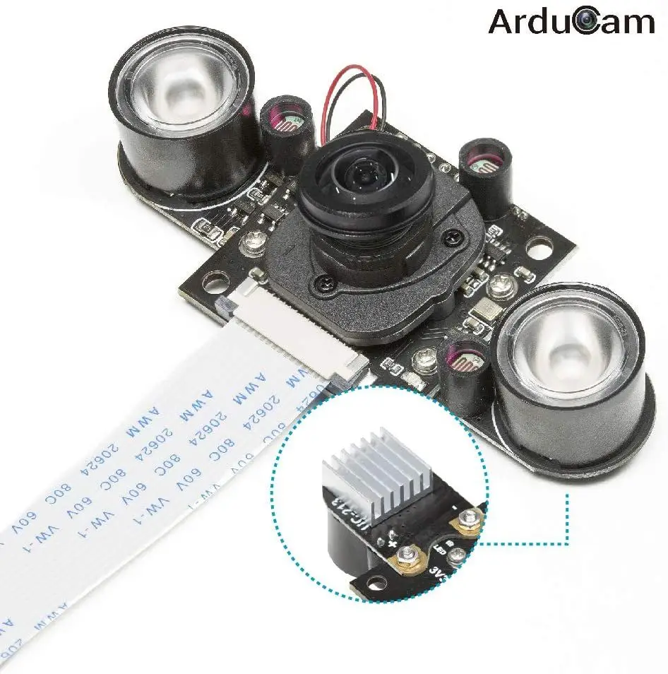 Arducam Visión diurna gran angular para cámara Raspberry Pi, conmutación automática de corte IR de 170 grados (D) Imagen todo el día Todos los modelos S - imagen 4