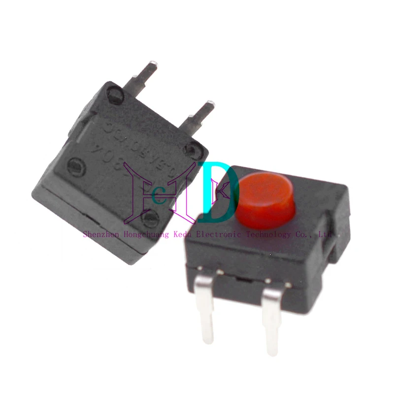 Interruptor de botón de 10 piezas, linterna de luz fuerte, microbotón, 12x12MM, 1212-112DB, autobloqueo, encendido y apagado - imagen 5