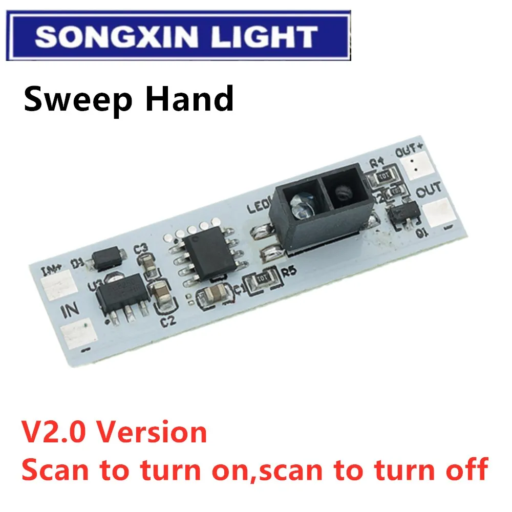 Módulo capacitivo de Interruptor táctil 5V-24V 3A lámparas de Control de atenuación LED componentes activos Sensor de mano de barrido de escaneo de corta distancia - imagen 4