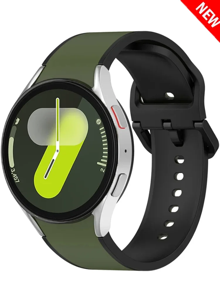 Correa oficial 1:1 para Samsung Watch 7/6/5/4 44mm 40mm Watch 5 Pro 45mm pulsera deportiva 20mm Band Galaxy Watch 6 Classic 43-47mm