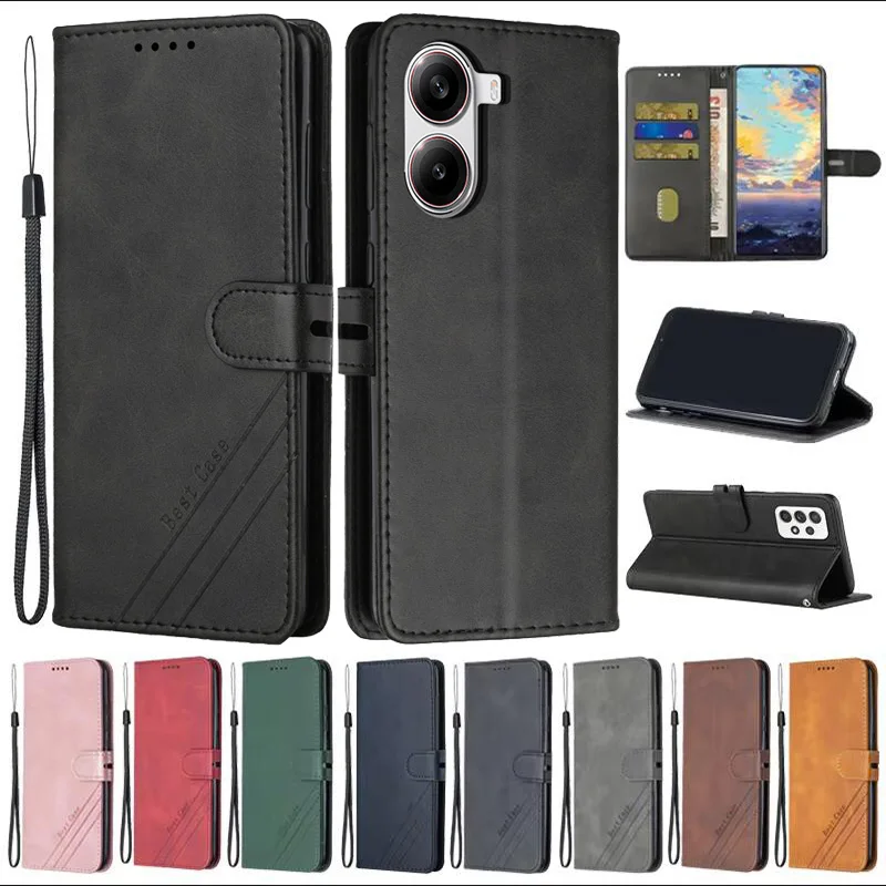 Para Xiaomi Poco X7 Pro Funda de cuero con tapa para Coque Xiomi Xiaomi Poco X7 pro PocoX7 X 7 fundas de teléfono funda tipo billetera magnética - imagen 2