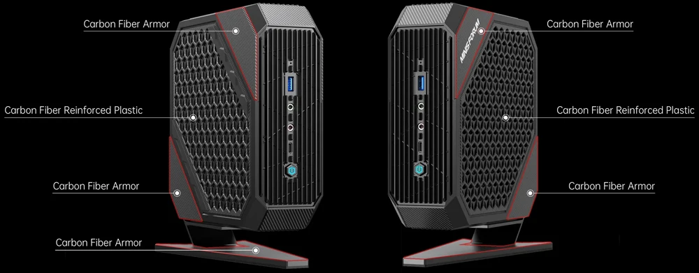 MinisForum HX100G Mini PC dedicada RX 6600M 8G Windows11 AMD Ryzen 7 7840HS AMD Radeon DDR5 2 * HDMI USB4 computadora de juegos de escritorio - imagen 5