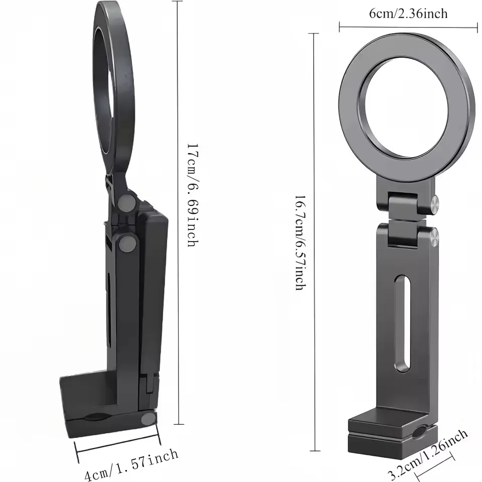 Soporte Magnético Universal para Teléfono, Plegable, Giratorio, Manos Libres, para Viajes en Avión, Soporte Portátil para Teléfono Celular, Soporte para Selfies - imagen 5