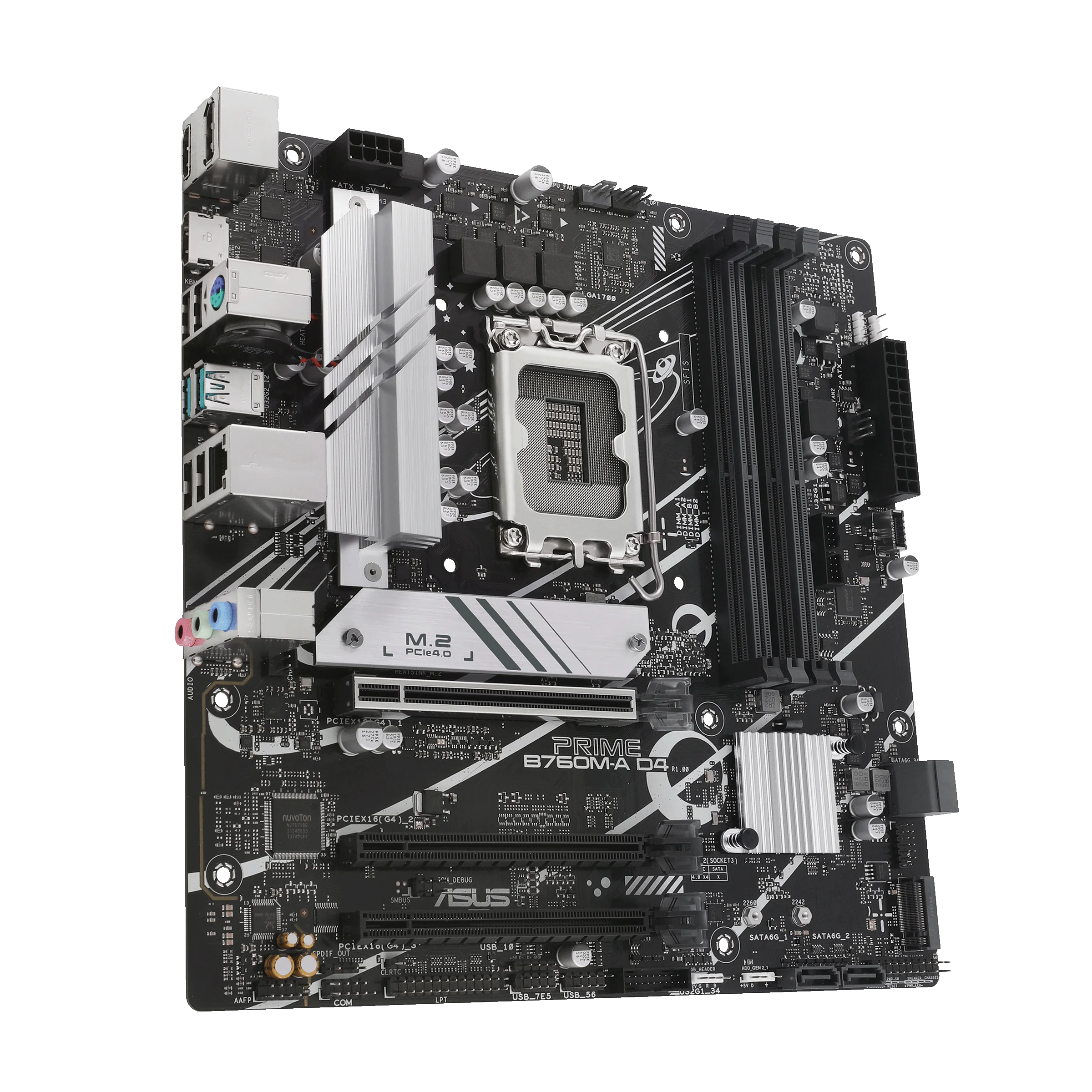Placa base ASUS PRIME B760M-A D4 Intel B760 LGA1700 DDR4 128GB M.2 mATX compatible con CPU I9-14900 i9-13900 i5-12600 i9-12900 - imagen 3