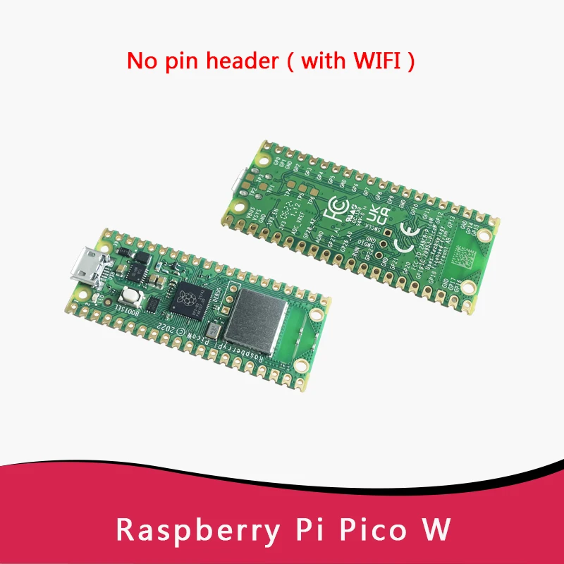 Raspberry Pi Pico W Original con placa de desarrollo WiFi inalámbrica, Pico o Pico H con cabezal de Pin, compatible con MciroPython/C++ - imagen 4