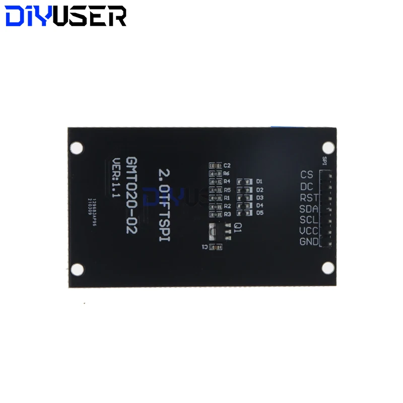 Unidad LCD OLED con pantalla TFT de 2,0 pulgadas IC ST7789V 240RGBx320 interfaz SPI de matriz de puntos para módulo de pantalla LCD a todo Color Arduio - imagen 2