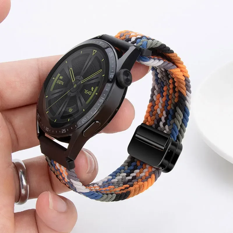 Bucle de nailon trenzado de 22mm para OnePlus Watch 3/2 2R/OnePlus, pulsera tejida de 46mm para OPPO Watch S/OPPO Watch X X2 4Pro, banda deportiva - imagen 2