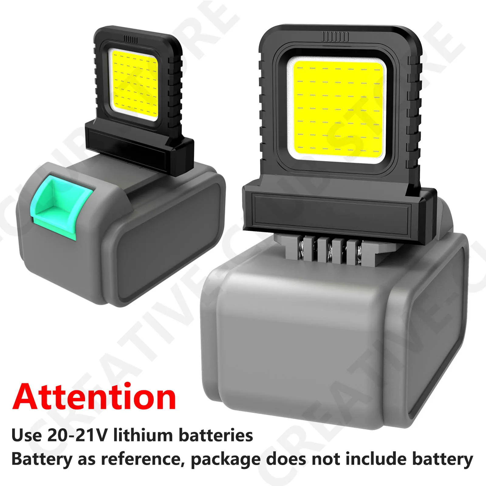 Módulo LED lámpara de Camping luz de trabajo LED para 20V-21V luz de trabajo eléctrica taller de garaje accesorios de herramientas eléctricas de construcción al aire libre - imagen 5