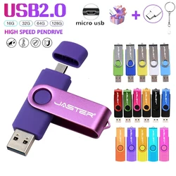 JASTER Pendrive OTG Esmerilado con Conector Micro-USB Externo