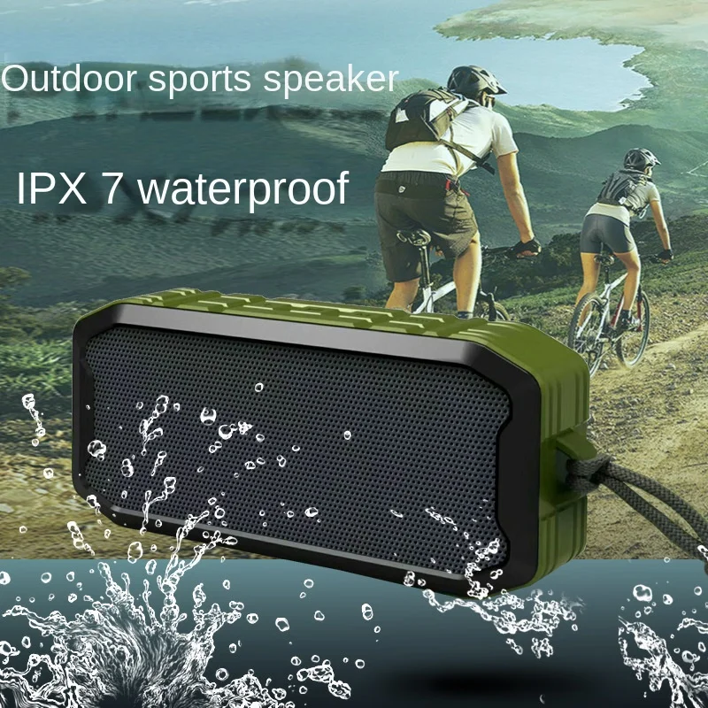 Altavoz Bluetooth portátil para bicicleta, Subwoofer inalámbrico TWS con Radio FM para exteriores, IPX7, resistente al agua, caja de Sonido envolvente estéreo 360 - imagen 2