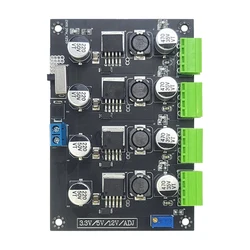 Módulo convertidor DC-DC LM2596 con salida ajustable 3,3/5/12 V