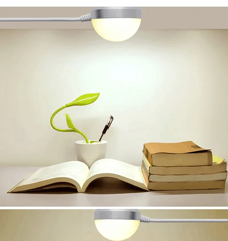 3W 5W Mini USB LED Blub 1,5 m Cable USB luces de lectura de libros con interruptor lámpara magnética para niños dormitorio lámpara de escritorio - imagen 3