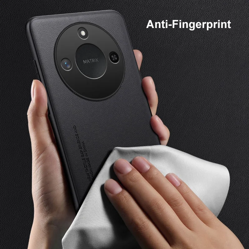 Funda de cuero PU de lujo para Honor X9C, funda trasera inteligente de silicona mate a prueba de golpes, funda de teléfono de protección completa para Honor X60 5G - imagen 5