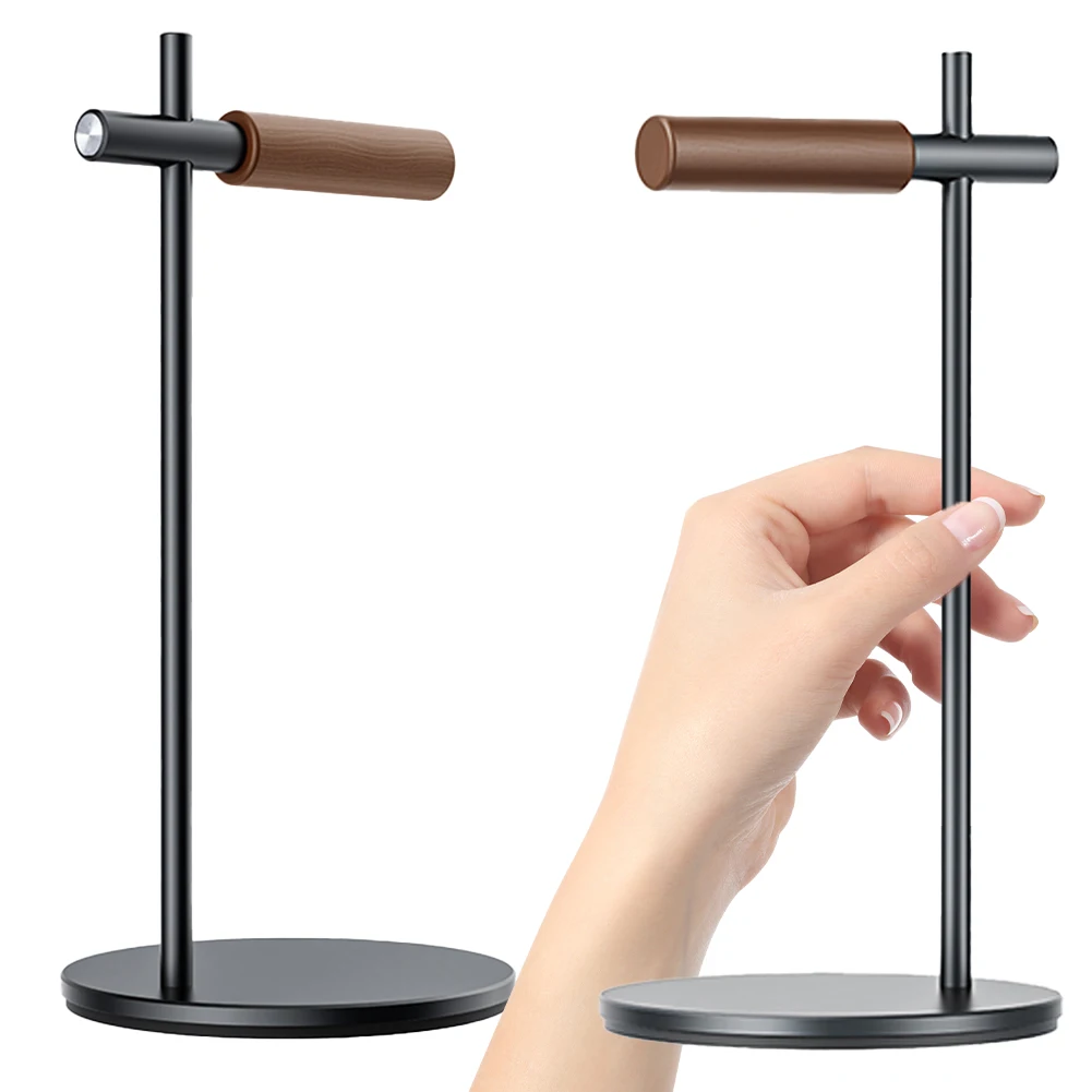 Soporte de auriculares de escritorio de aleación de aluminio, soporte antideslizante para auriculares para juegos, estante desmontable para Apple Vision Pro/Airpods Max/HyperX/Beats - imagen 2