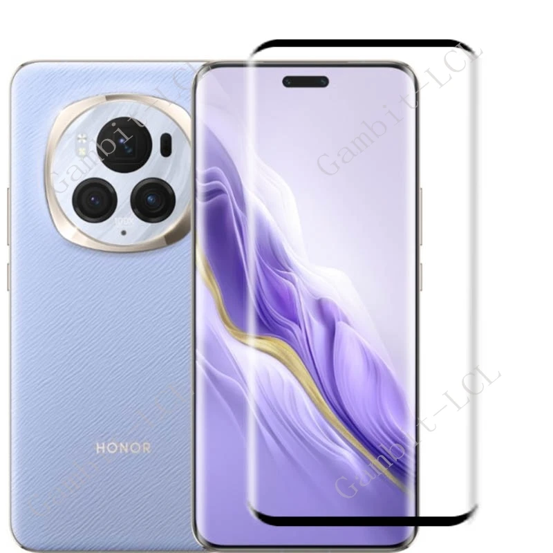 3 uds 9H 3D vidrio templado curvo para Honor Magic6 Pro ON Magic6Pro RSR Magic 6 Ultimate Magic6RSR película protectora de pantalla - imagen 2