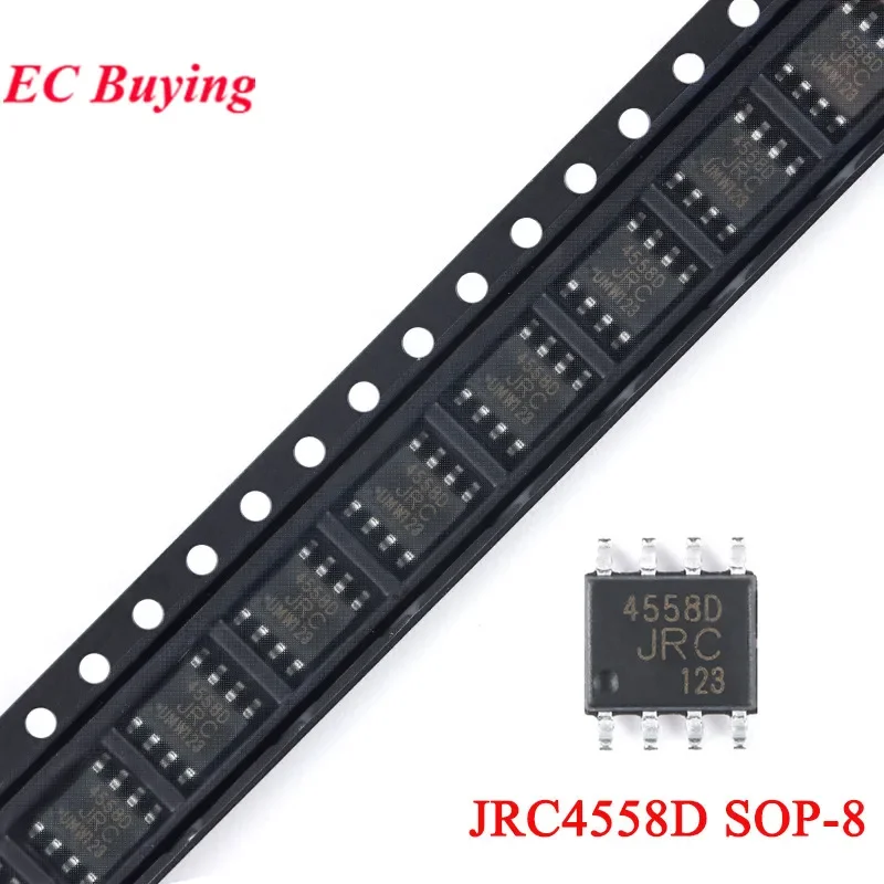 50 uds/10 Uds 4558D SOP8 JRC4558 SOP JRC4558D NJM4558 4558 jrc4558 SOP-8 SMD Chip amplificador operacional Dual IC nuevo Original