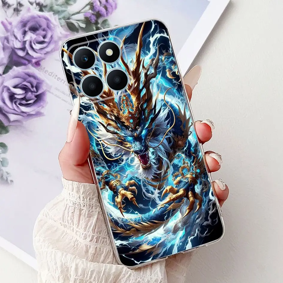 Para Honor X6a funda WDY-LX1 WDY-LX2 funda bonita dragón amor corazón funda trasera de silicona suave para Honor X6b JDY-LX1 JDY-LX2 Protector - imagen 5